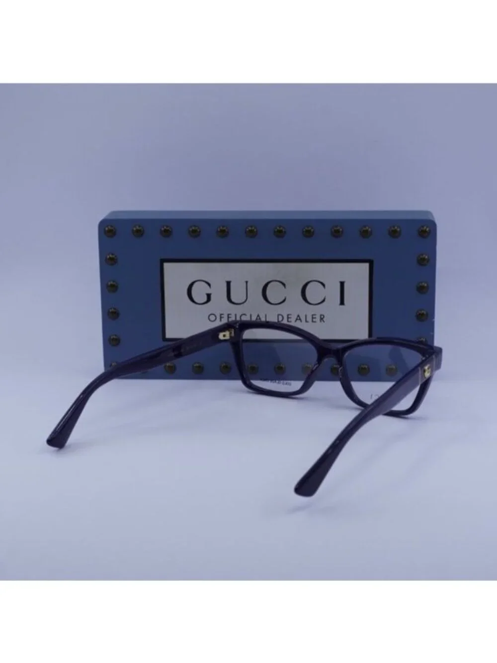 Gucci GG0634O 009 Cat Eye Eyeglasses 50mm – Blue